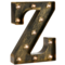 Golden Black LED Marquee Letter Light – Vintage Industrial Alphabet Light Sign for Home, Wedding & Party Decor